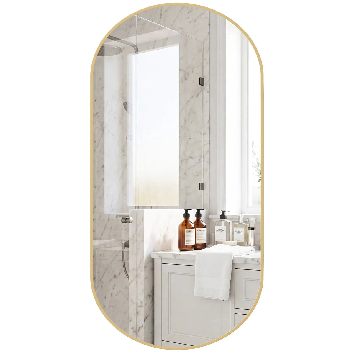 Reedveil Oval Wall Mirror