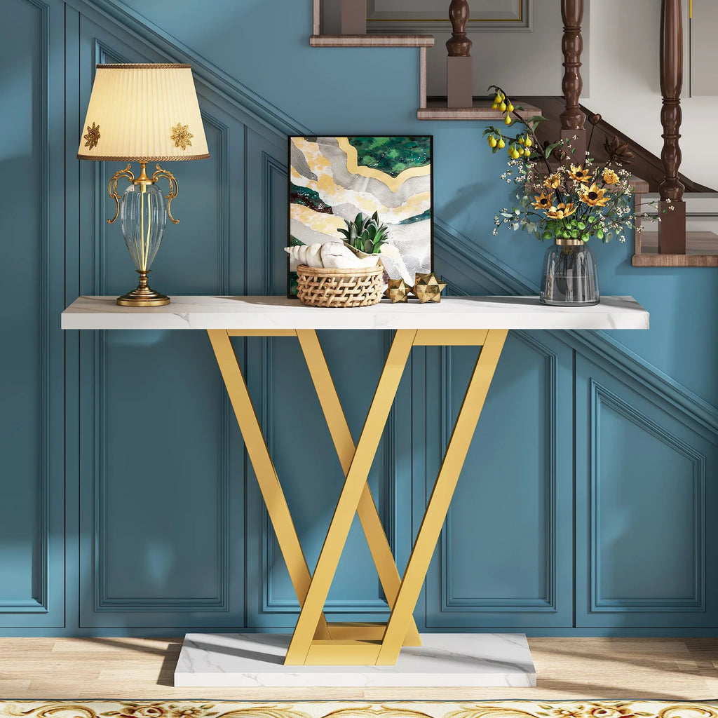 Solenne V-Base Console Table
