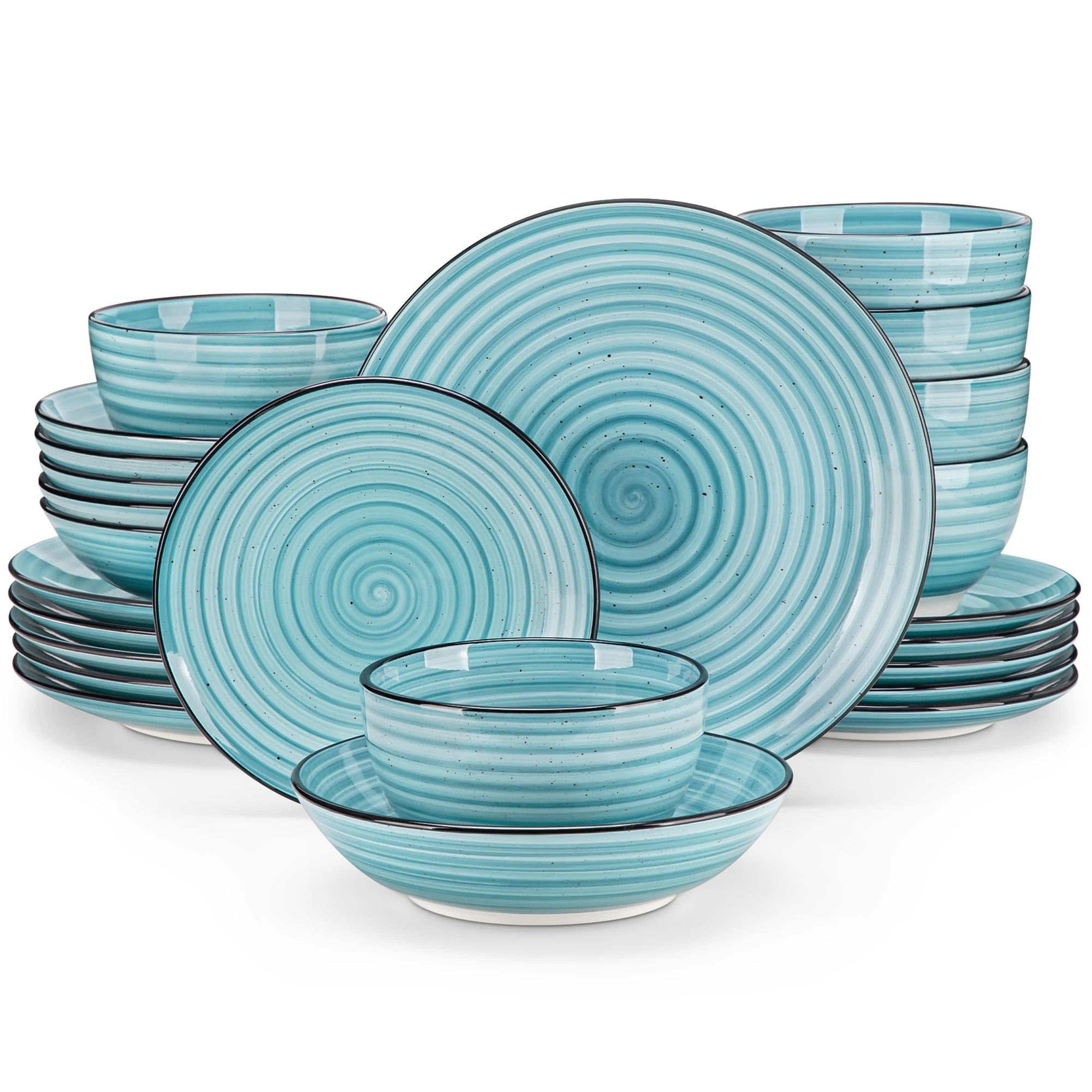 Vancasso Azura Spiral Blue Dinnerware