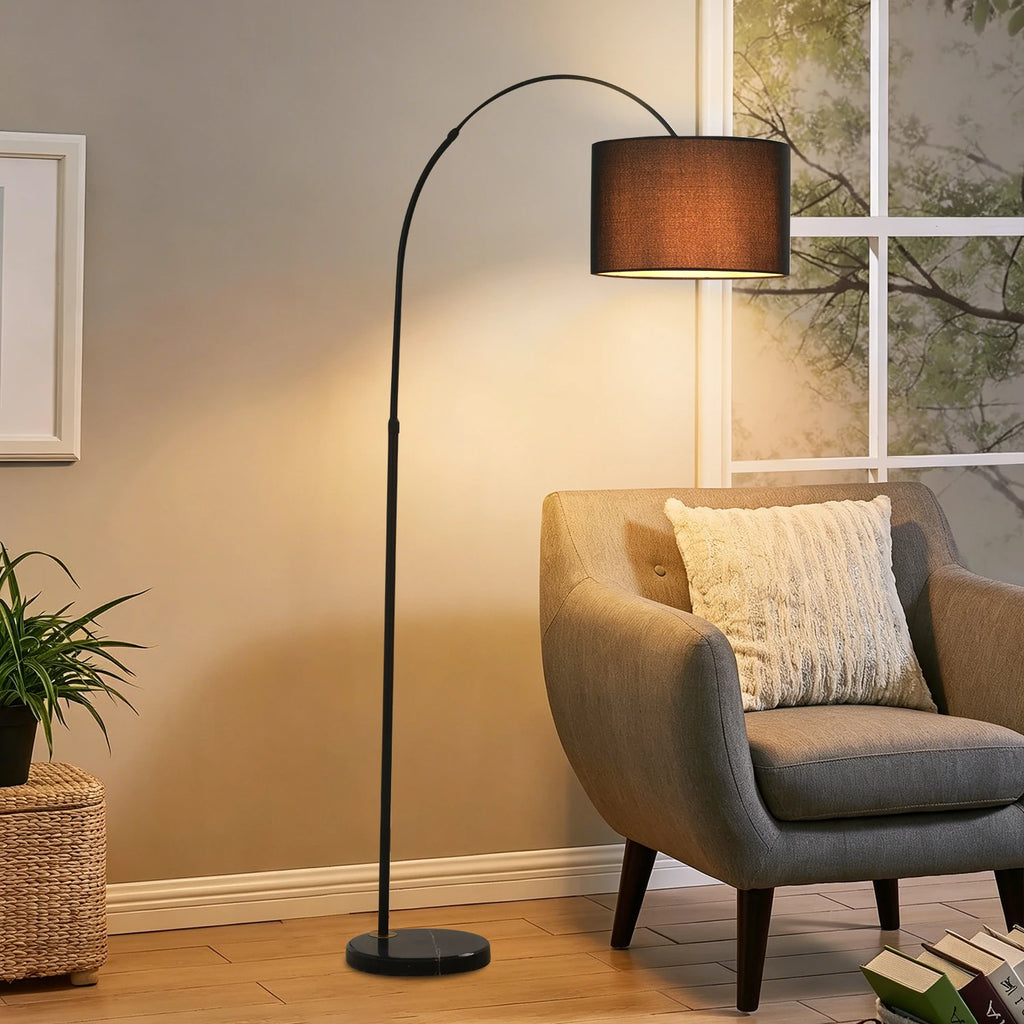 Arcwell Adjustable Floor Lamp – Black & Gray