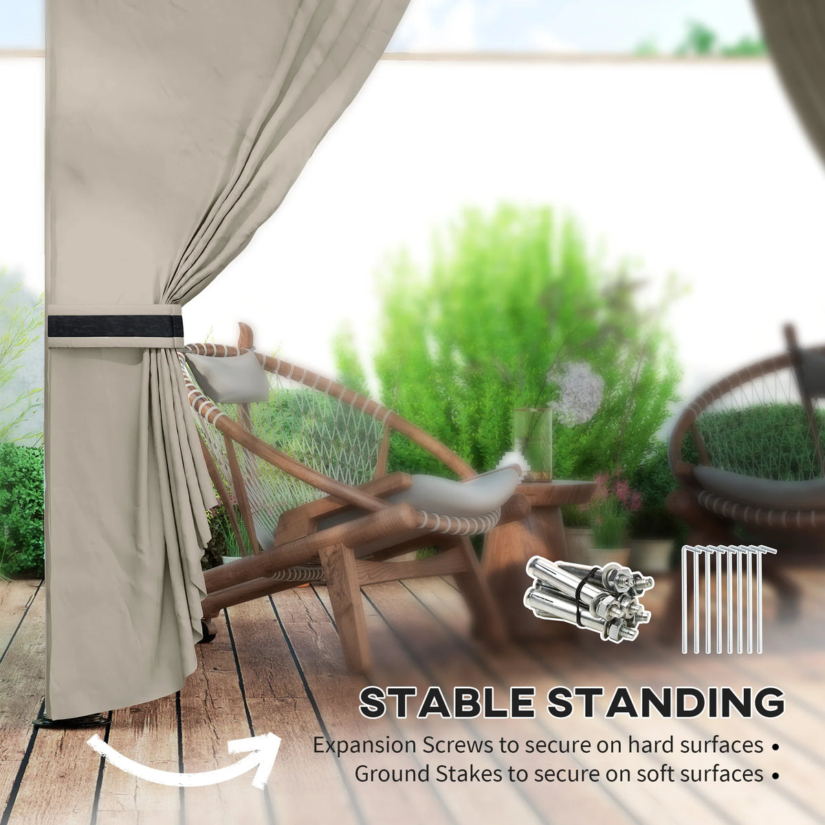 Latticeview Curtain Gazebo