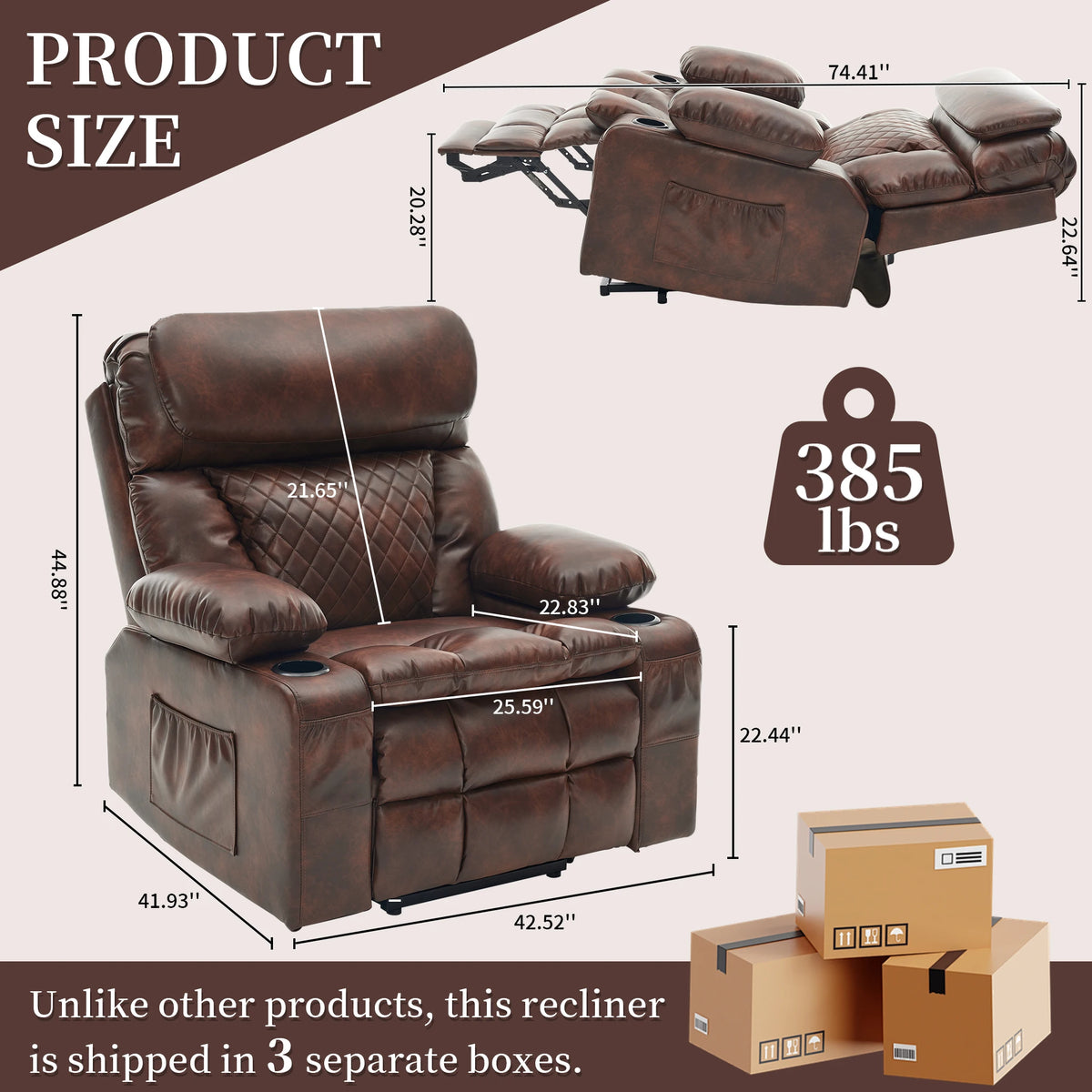 Avensford Dual-Motor Lift Recliner