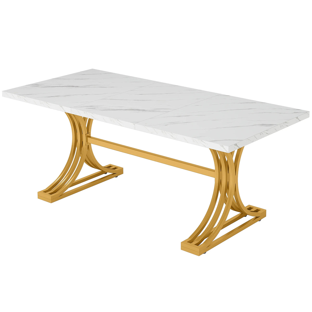 Aureum Faux Marble Dining Table