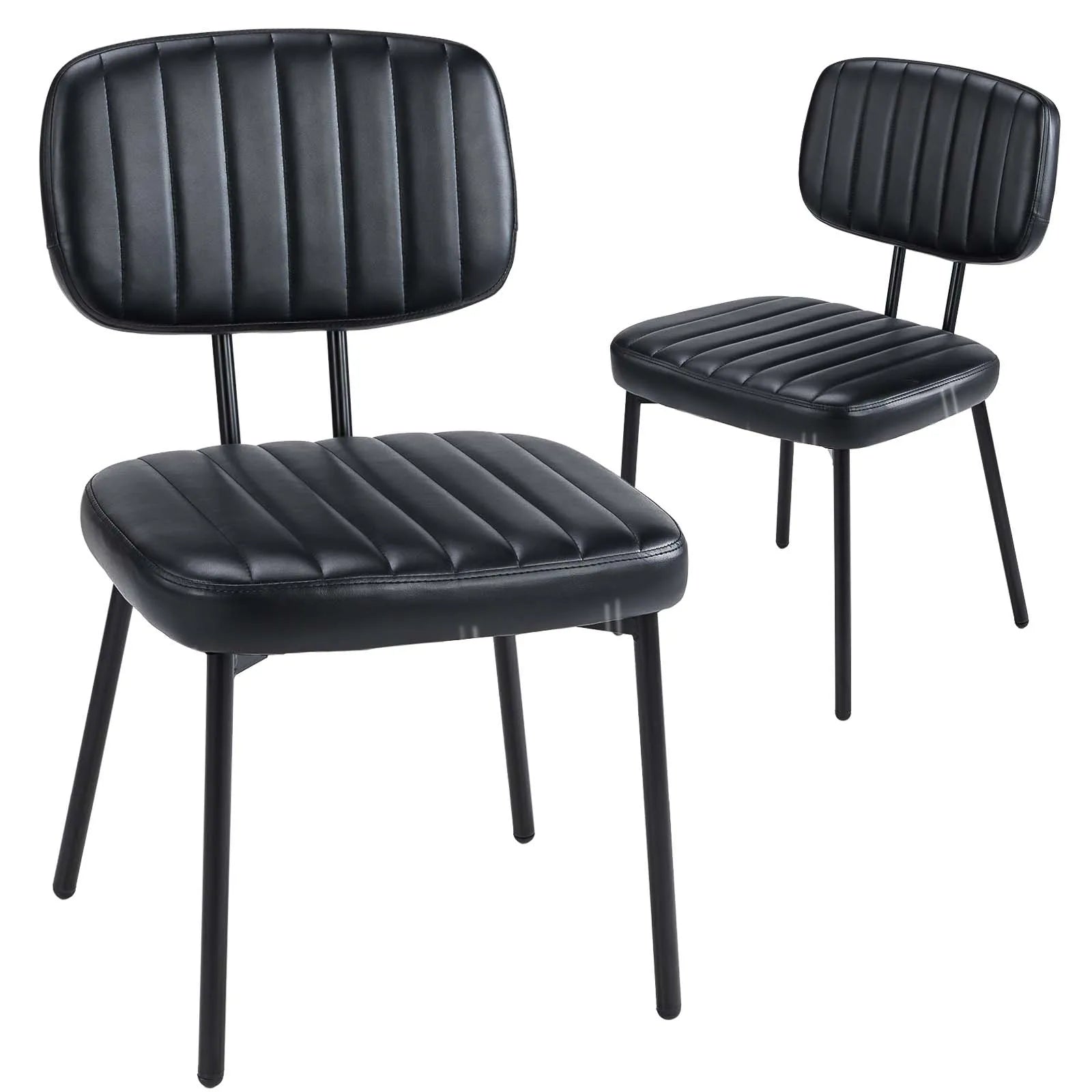 Marston Channel-Tufted Dining Chairs, Set of 2