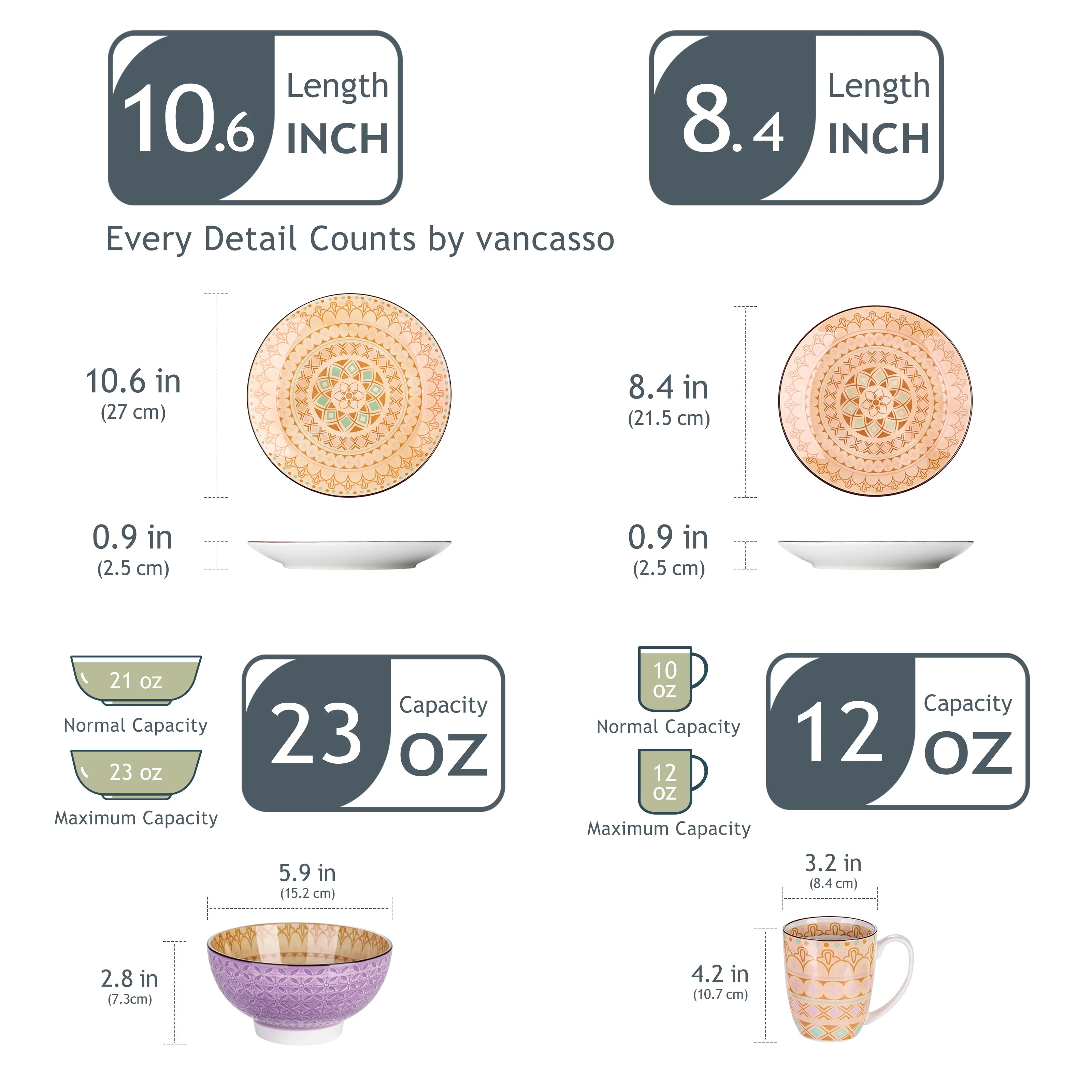 Vancasso Tulip Porcelain Dinnerware Set