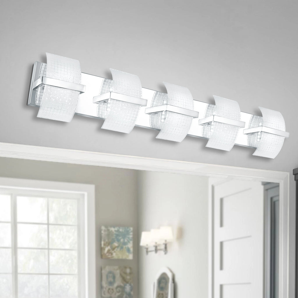 Lunaris Block LED Vanity Light – White