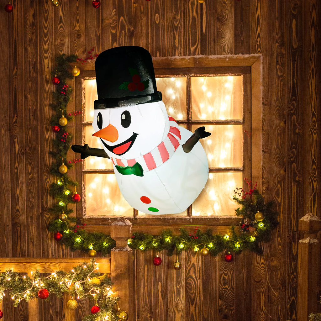Northglow Hanging Snowman Inflatable – 3.4 ft