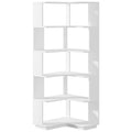 Hazelsong 6-Tier Corner Bookcase