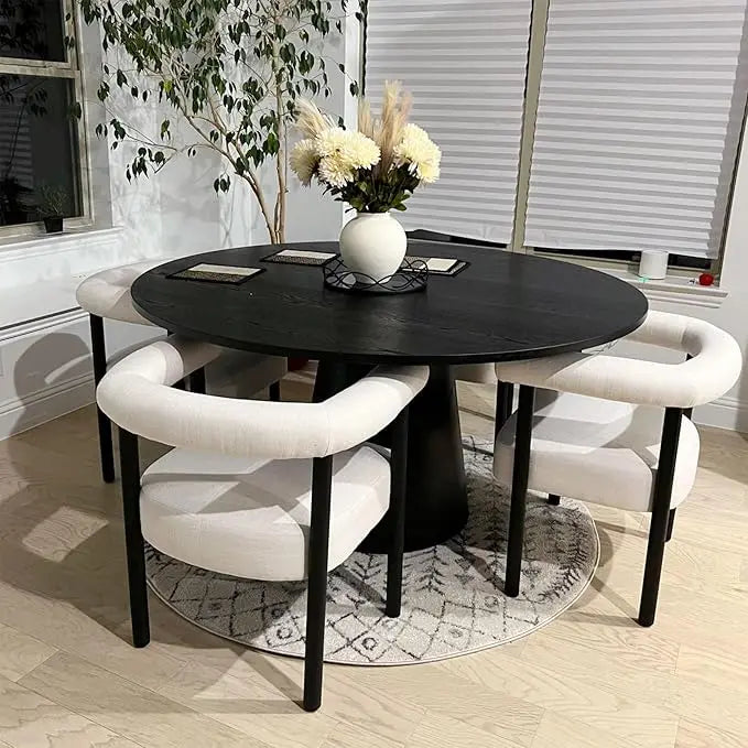 Arlo Upholstered Barrel Dining Chairs, Set of 4