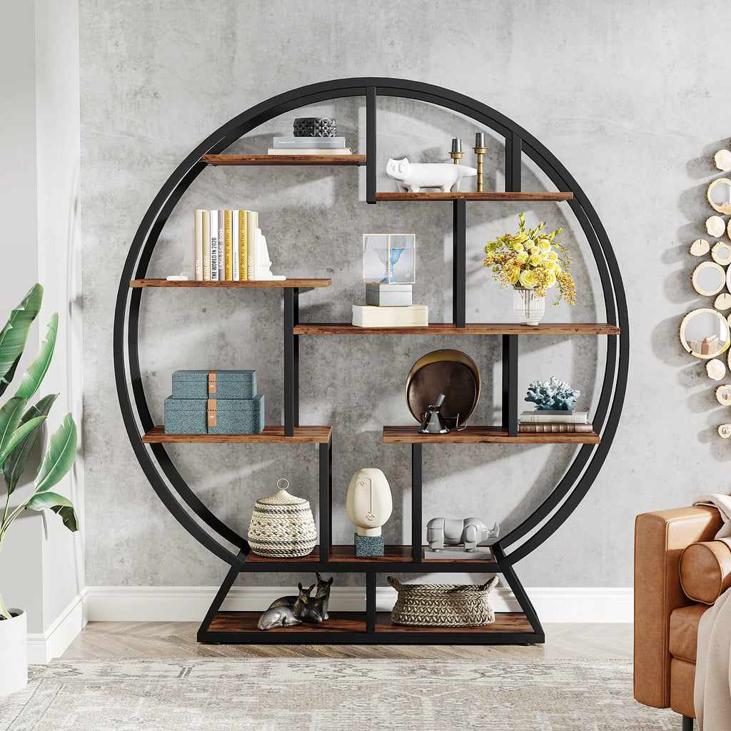 Obasi Circular Etagere Bookcase
