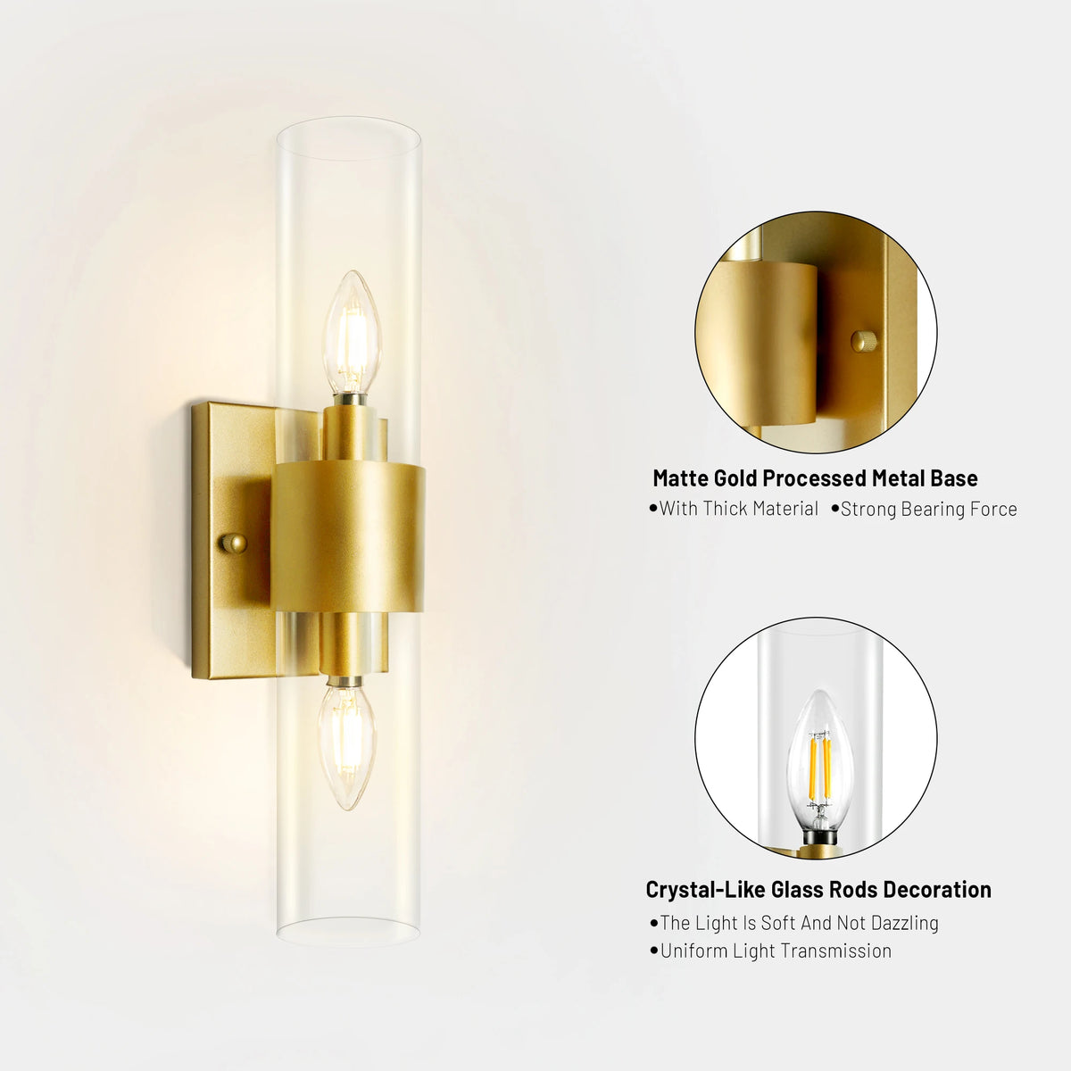 Axis Glow Two-Light Wall Sconce