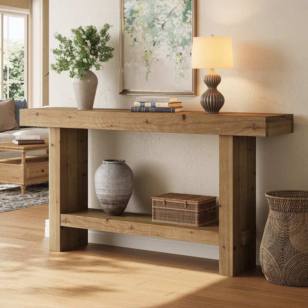 Cloverlark Solid Wood Console Table