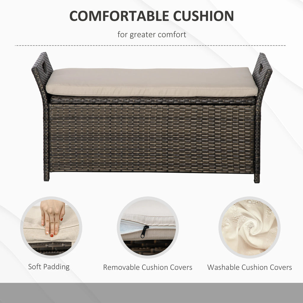 Waverly 29-Gallon Rattan Storage Bench