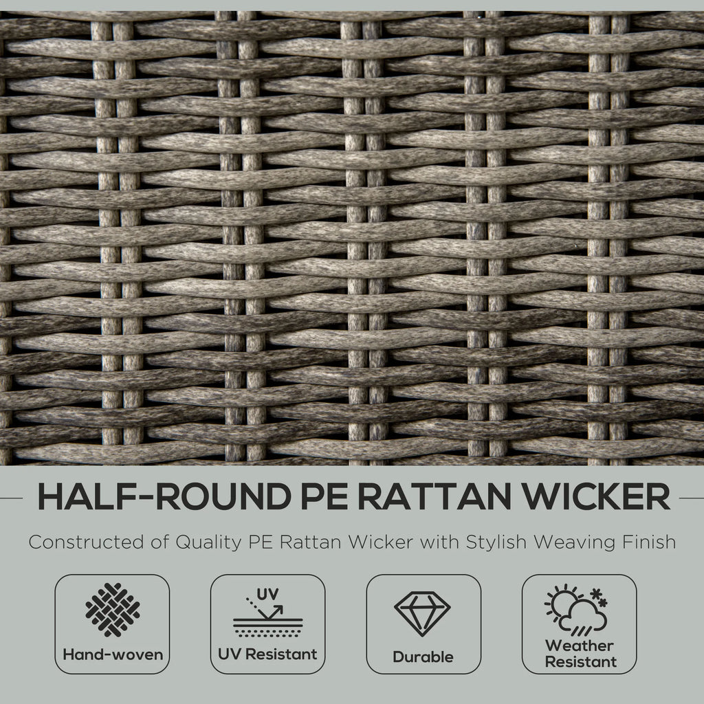 Brielleaf Four-Piece Wicker Patio Conversation Set
