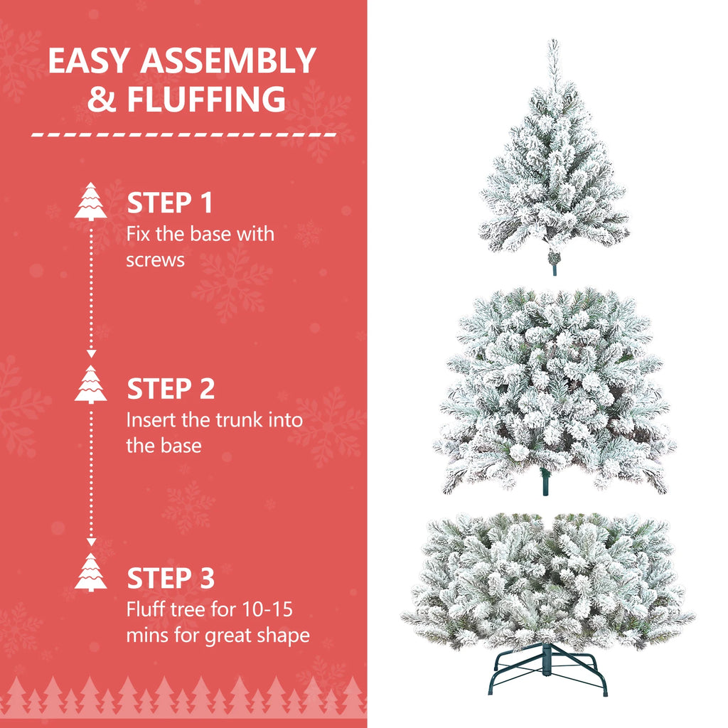 Everfrost Snowy Pinecone Christmas Tree