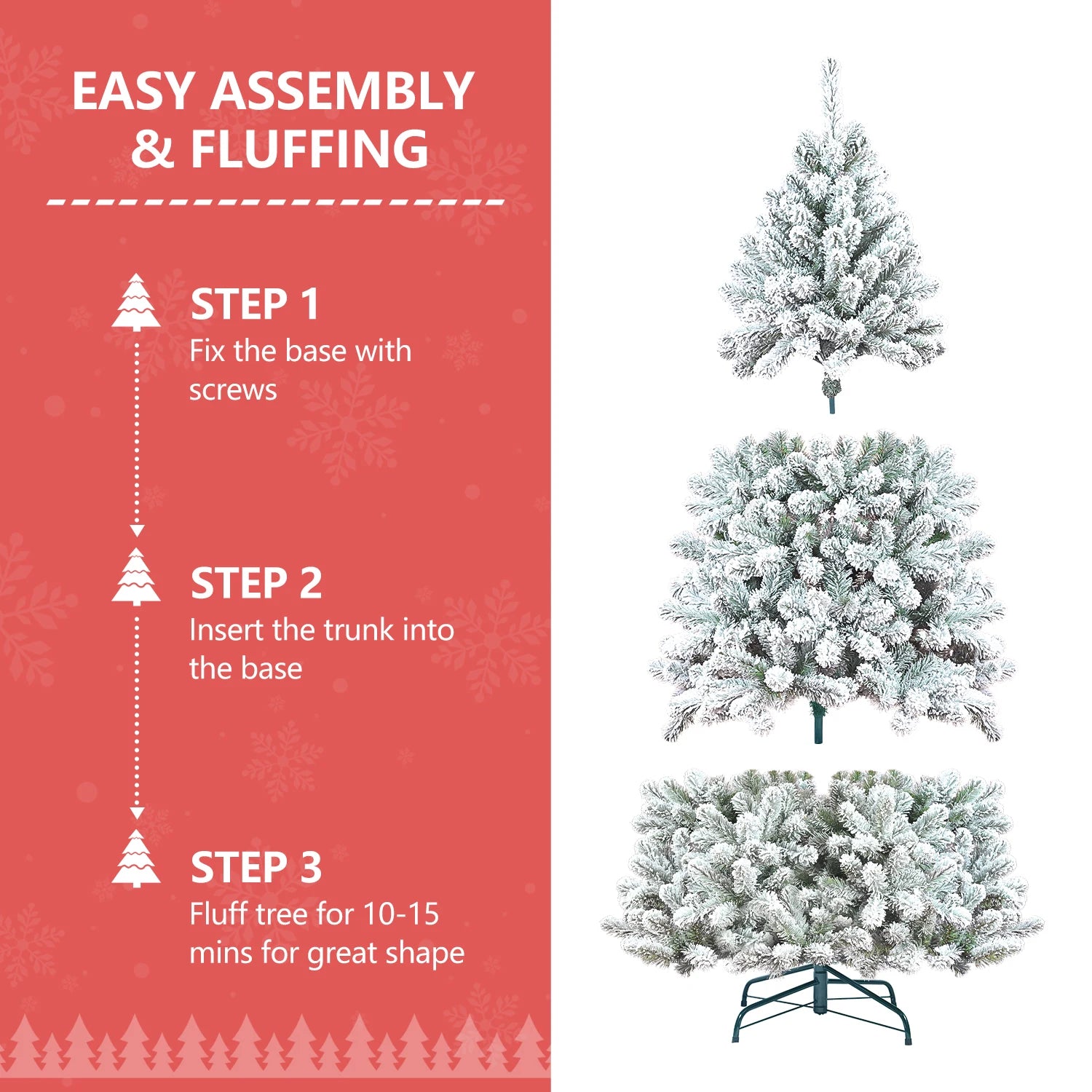 Everfrost Snowy Pinecone Christmas Tree