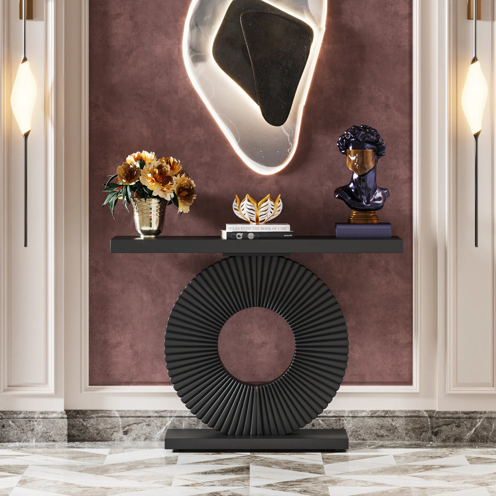 Solenne Sculptural Console Table