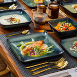 Load image into Gallery viewer, VANCASSO Stern 16-Piece Ceramic Dinnerware Set - Gradient Kiln Change Glaze
