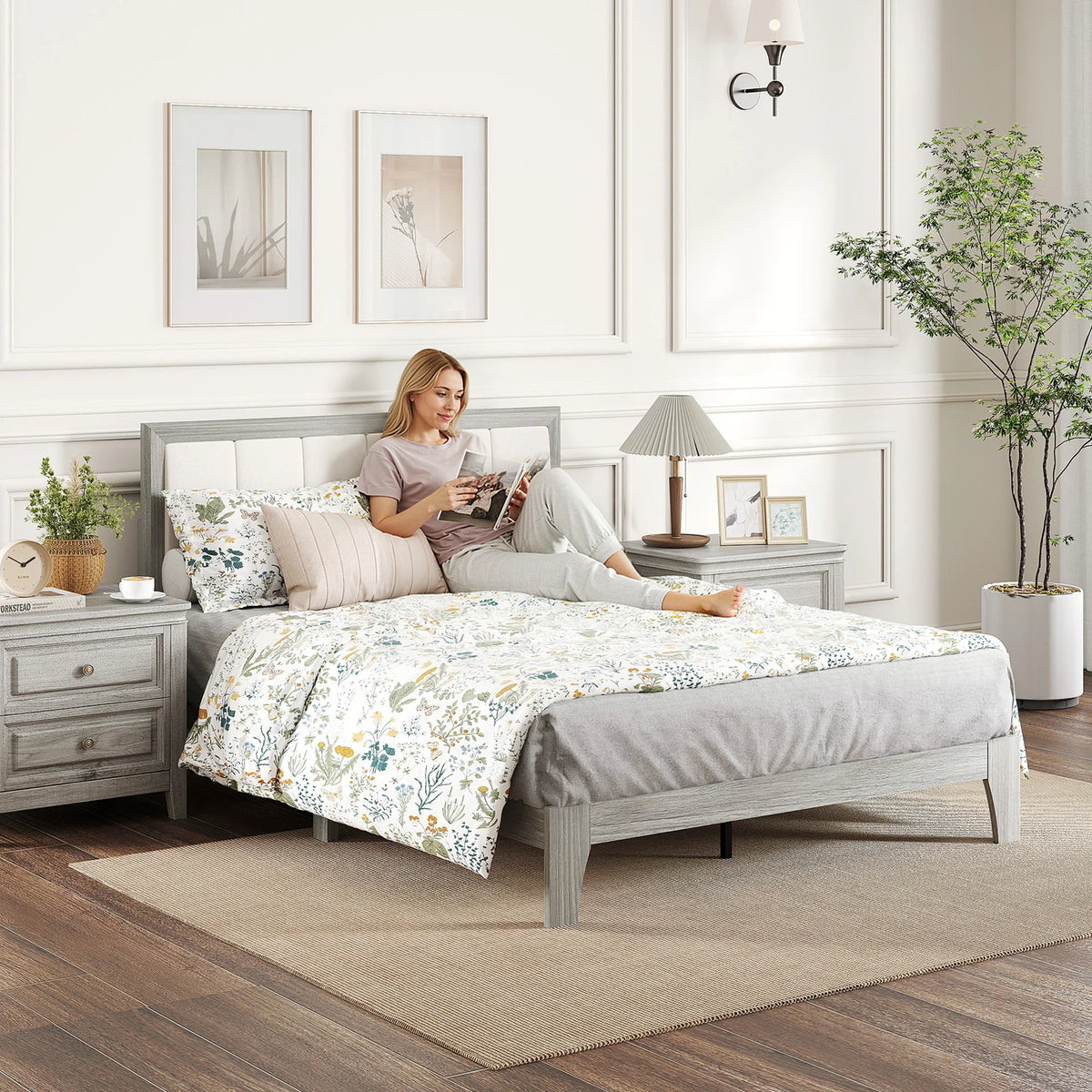 Caldwell Upholstered Full Platform Bed