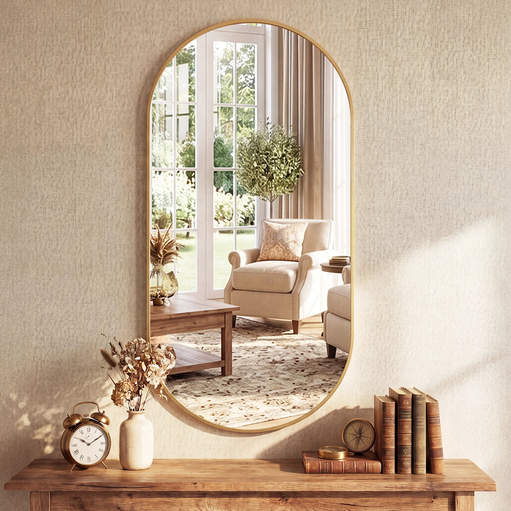 Reedveil Oval Wall Mirror