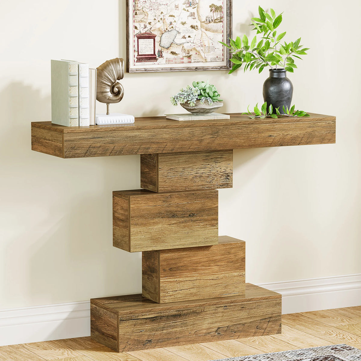 Tirza Geometric Console Table