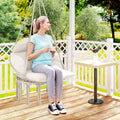 Calista Macramé Hanging Chair – Cream