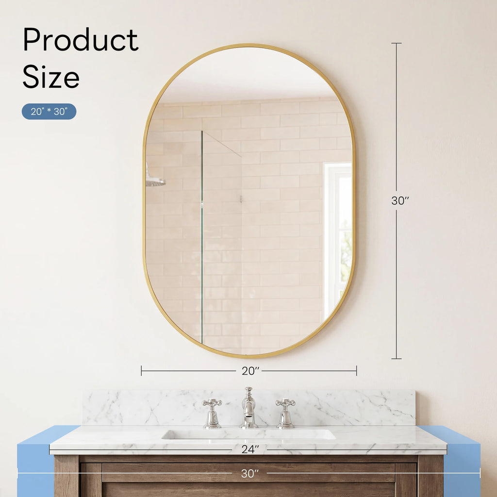 Reedveil Oval Wall Mirror