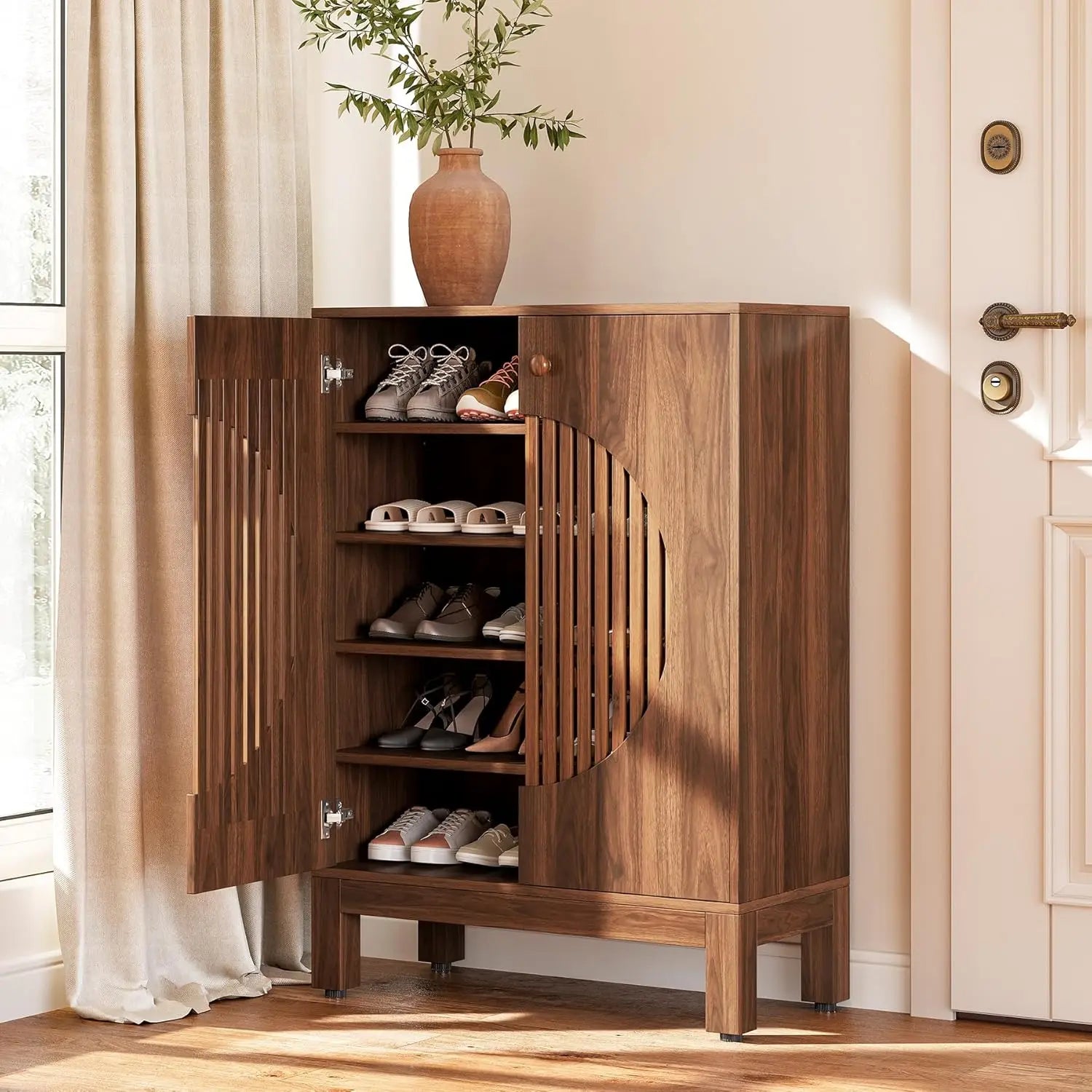 Crescent Shoe Cabinet