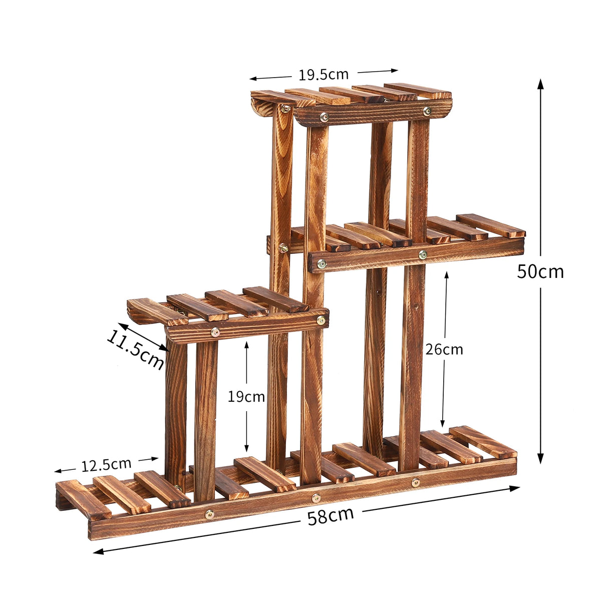 Kettering 4-Tier Wood Plant Stand