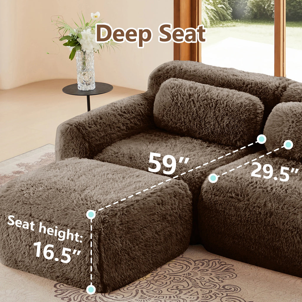 Chedwick Plush U-Shaped Modular Sectional