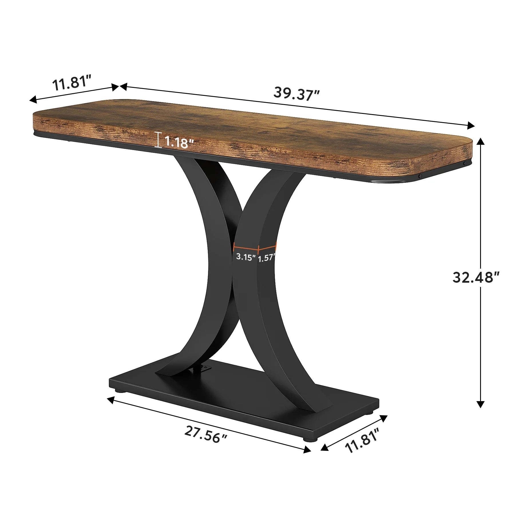 Tavira Sculptural Console Table