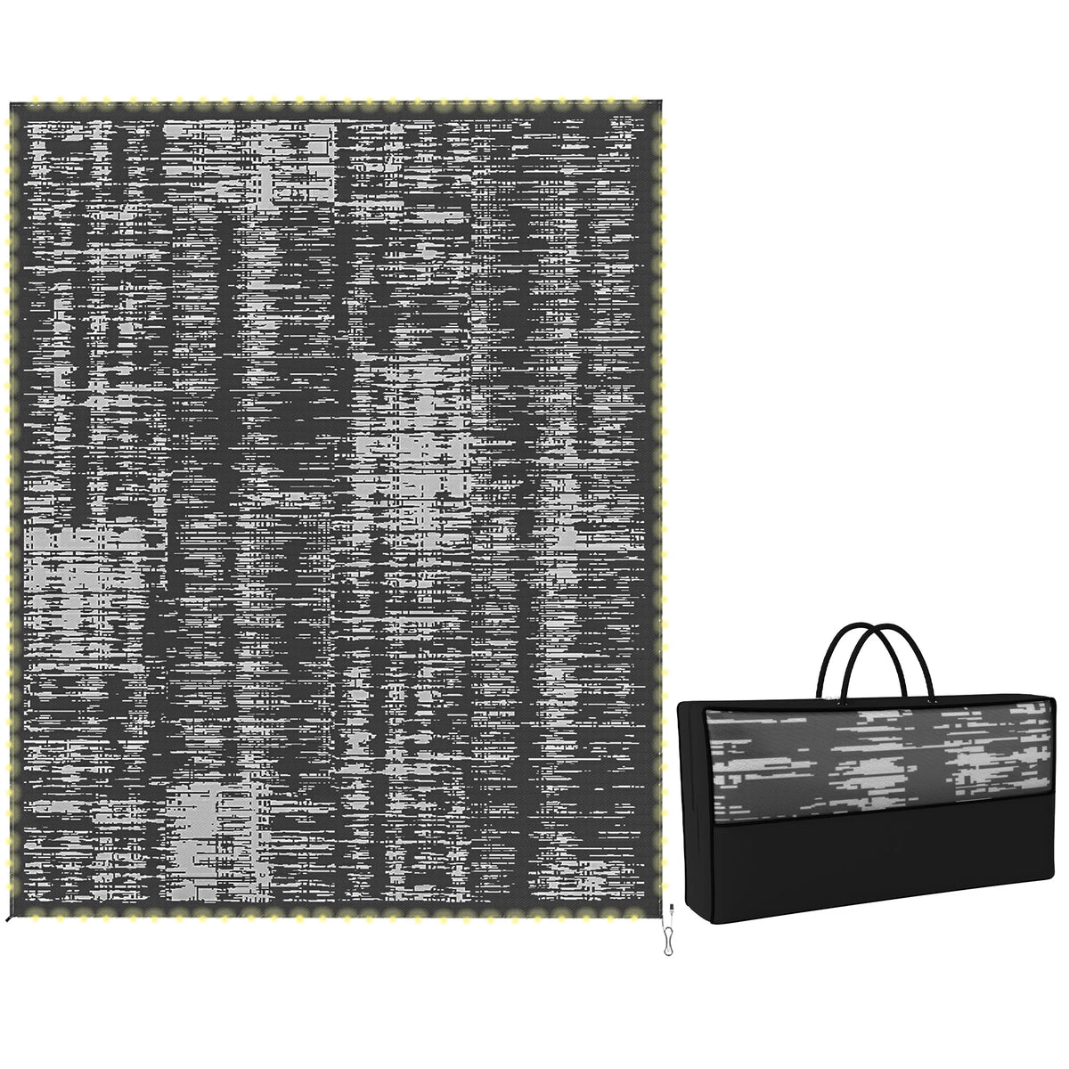 Luminweave LED Outdoor Rug - Charcoal