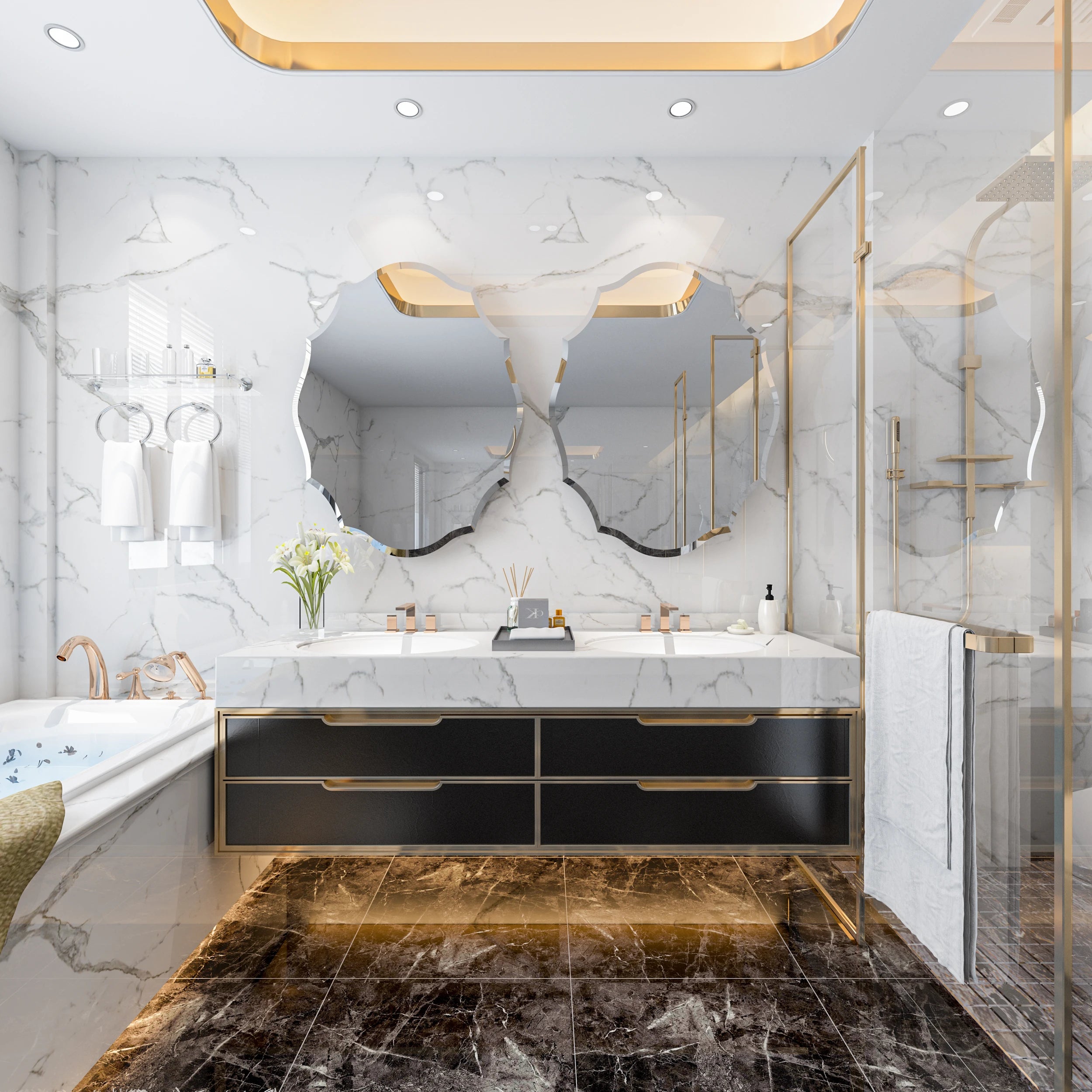 Calista Sculpted Wall Mirror