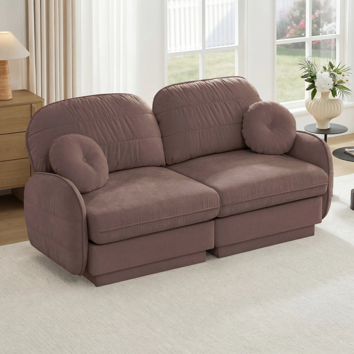 Salcombe Chenille Modular Loveseat