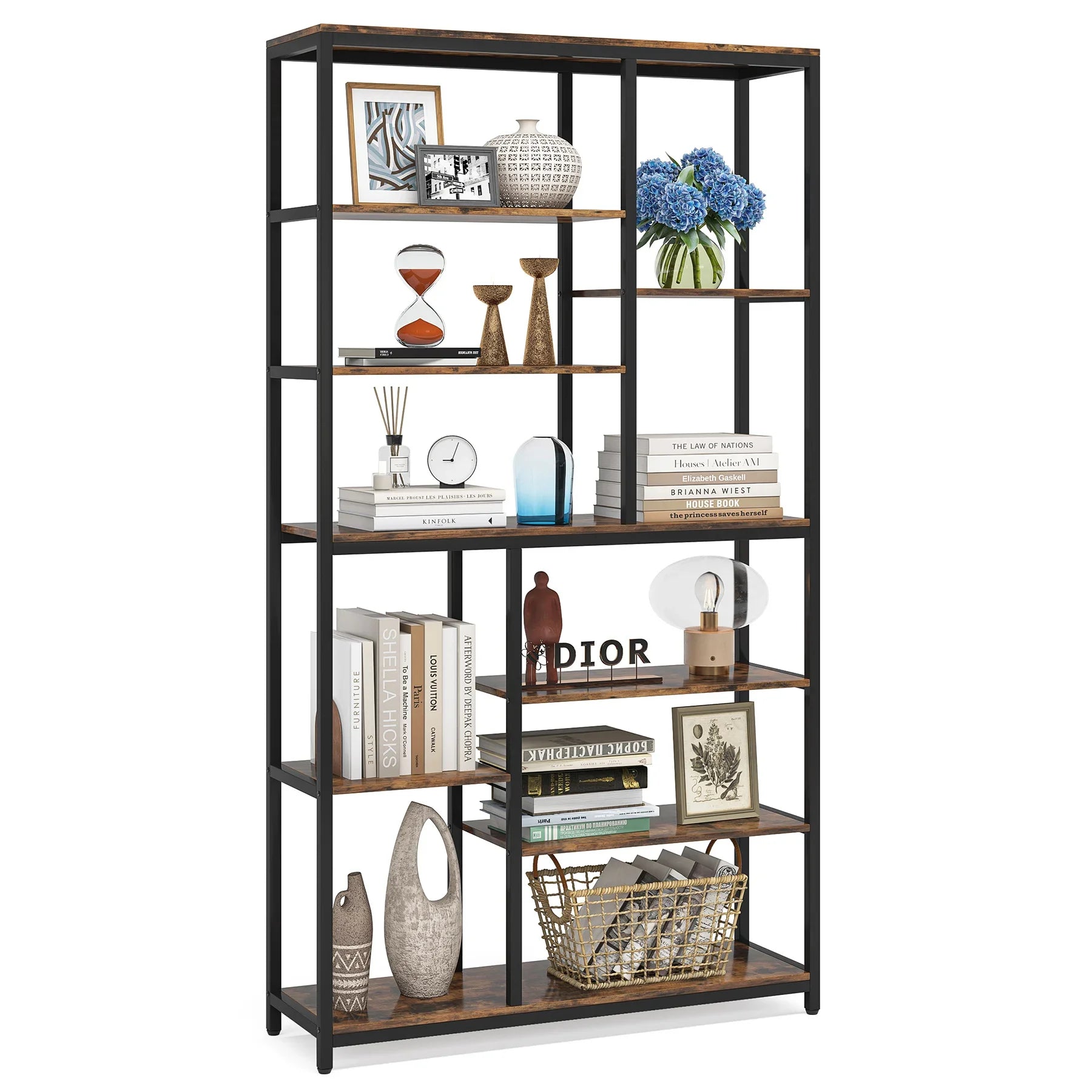 Hadrian 9-Tier Staggered Bookcase