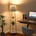 Aureline Tripod Shelf Floor Lamp – Gold