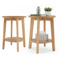 Reverieecho set of two Wood side tables