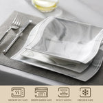 Load image into Gallery viewer, MALACASA Flora Gray &amp; White Marble Porcelain Dinnerware Set – 30/60 Pieces
