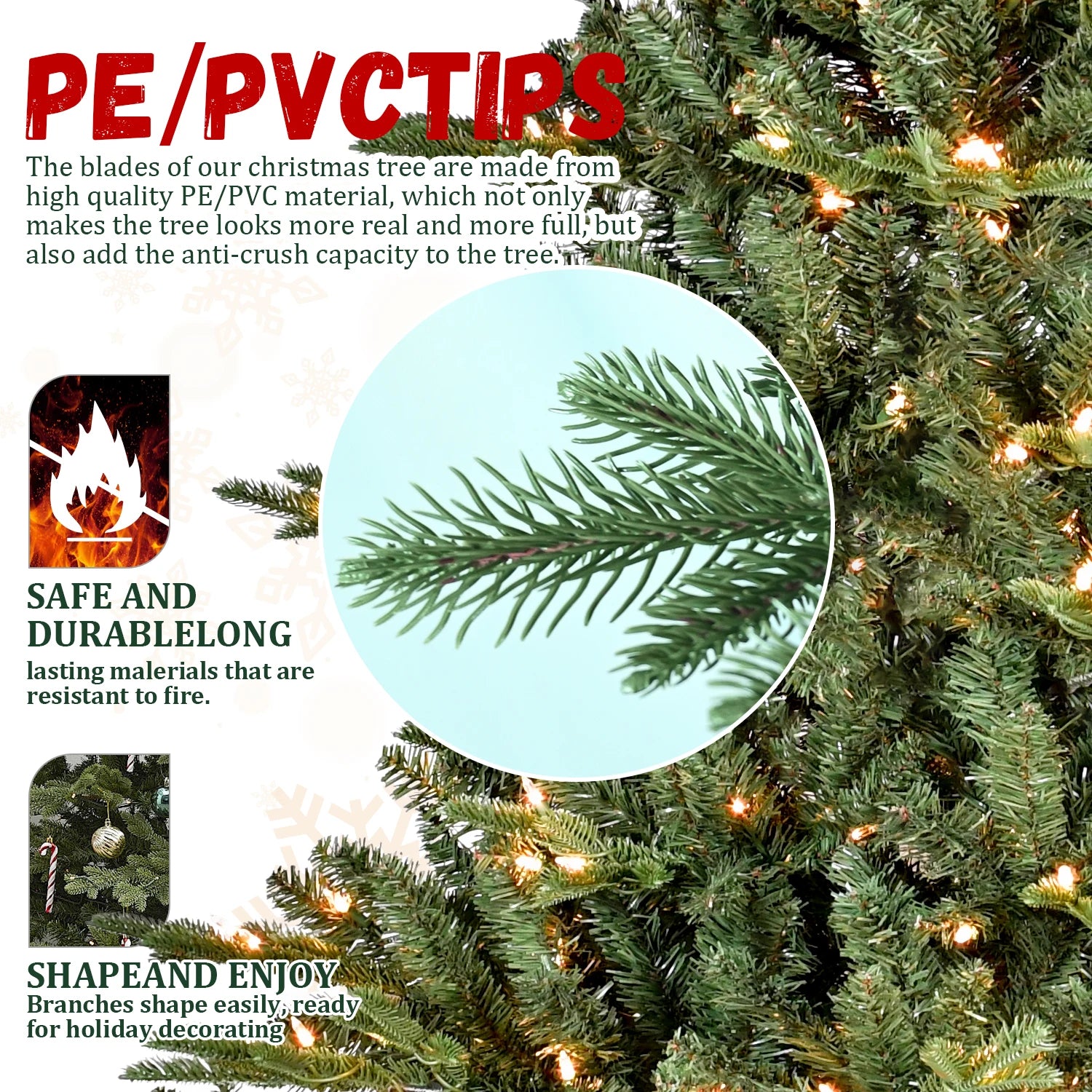 Everfrost Grand Pre-Lit Full Christmas Tree