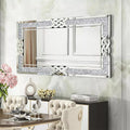 Crushed Diamond Rectangular Wall Mirror