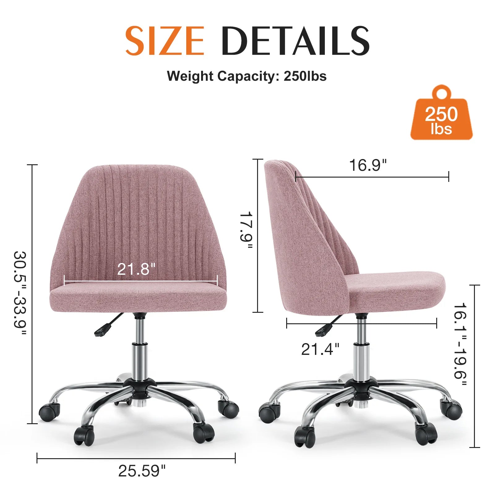 Delphine Adjustable Office Chair