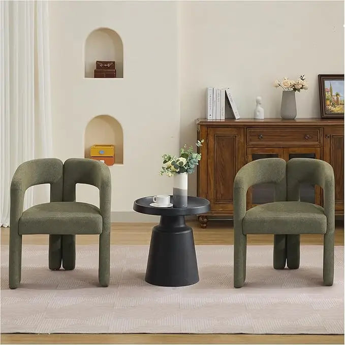 Marlowe Upholstered Barrel Dining Chairs – Set of 2
