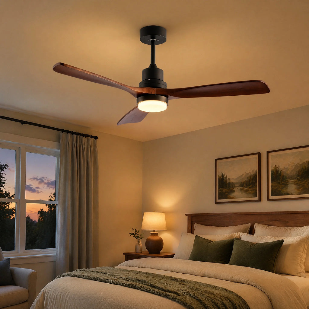 Kelmsford 52-Inch Ceiling Fan, Black
