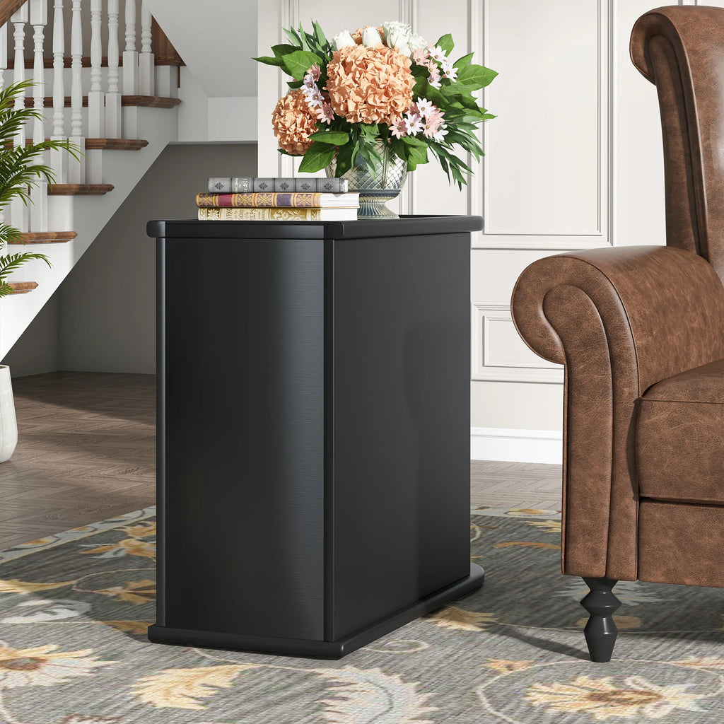 Jabari Curved Two-Drawer Side Table
