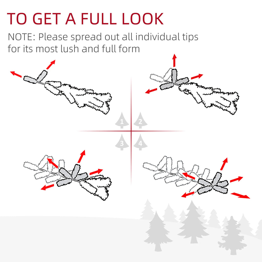 Ripplesong branch-shaping diagram showing how to spread individual tips