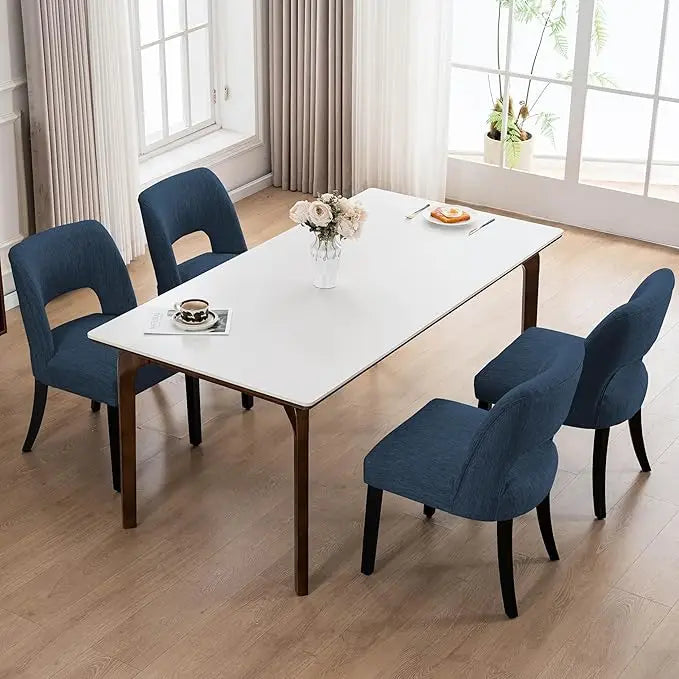 Haven Wingback Upholstered Dining Chairs – Set of 4