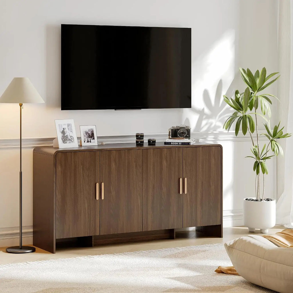 Fawnecho four-door sideboard styled in a home interior
