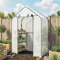 Verdantreach Six-Shelf Mini Greenhouse – White