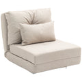 Foldcrest Convertible Floor Sofa Bed - Beige