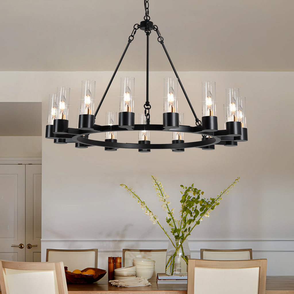 Thornleigh Wagon Wheel Chandelier